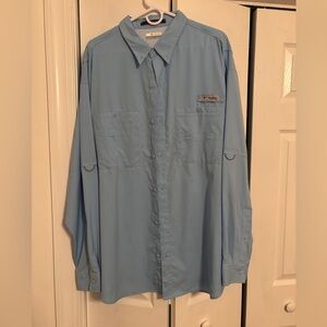 Columbia Sky Blue Long Sleeve Shirt